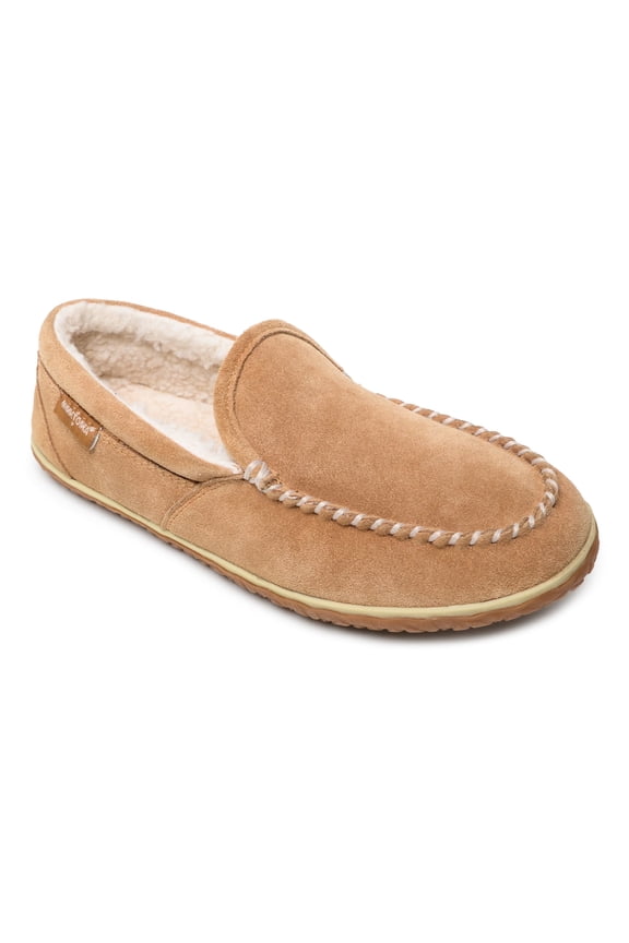 Men's Tilden Moccasin Suede Indoor and Outdoor Slippers 8 M Cinnamon