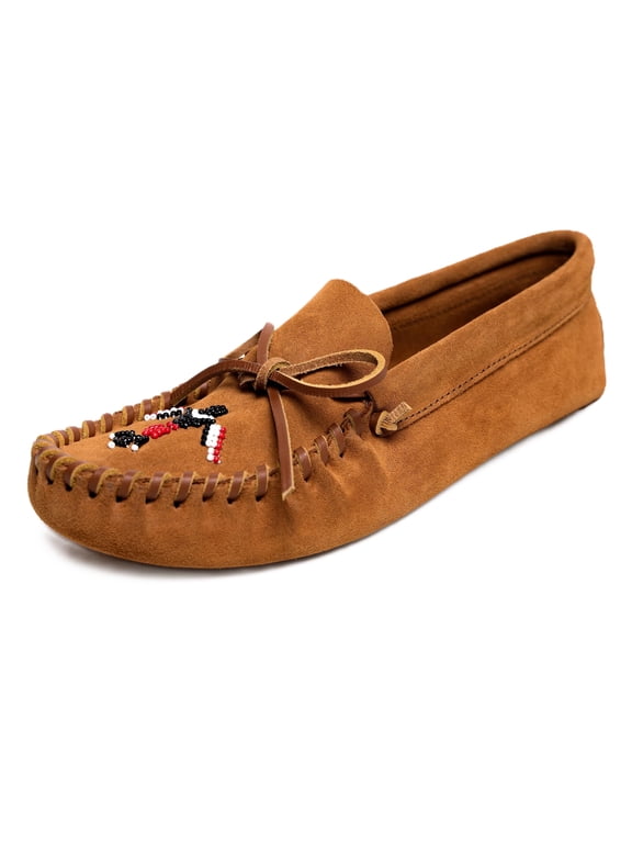 Men's Thunderbird "Animikii" Soft Leather Sole, Brown, 9 M US