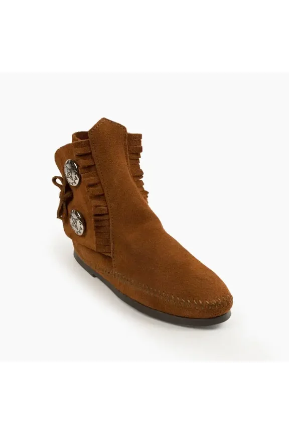 Men's Button Softsole and Hardsole Boot, Brown Hardsole, Size 12 M