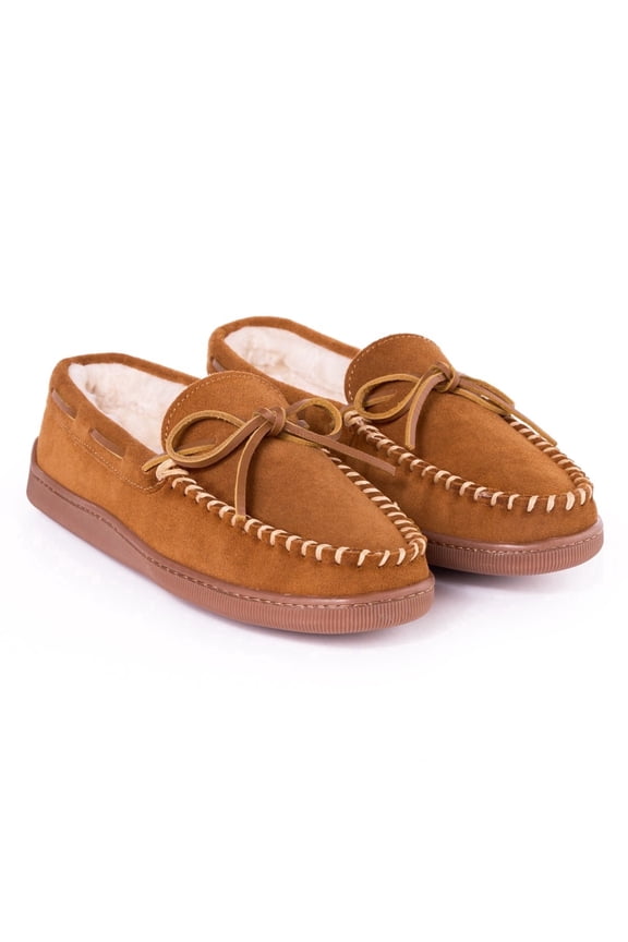 Mens Pile Lined Scuff Slippers Casual