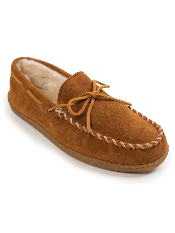 Men's 3902 Pile Hardsole Pile Lined Slipper,Brown,11 M US