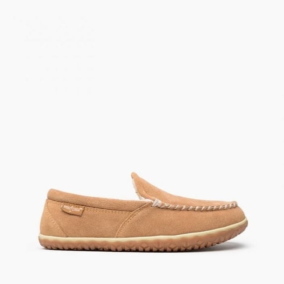 Minnetonka Men's Tilden Moccasin Suede Indoor and Outdoor Slippers 9 M Cinnamon