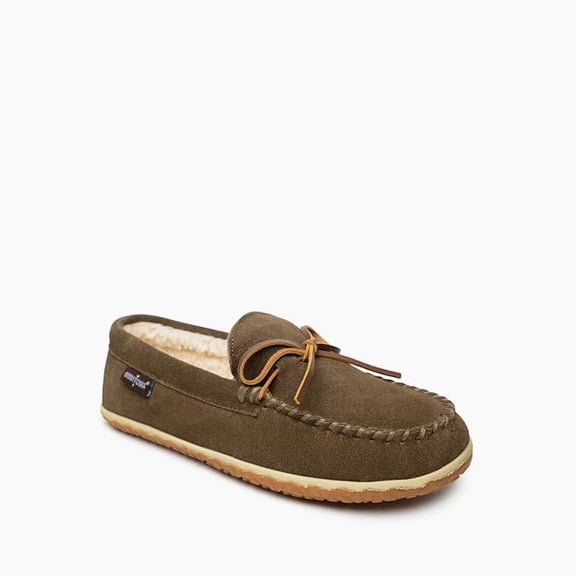 Minnetonka Tomm Mens Slipper 7 W US AutumnBrownSuede