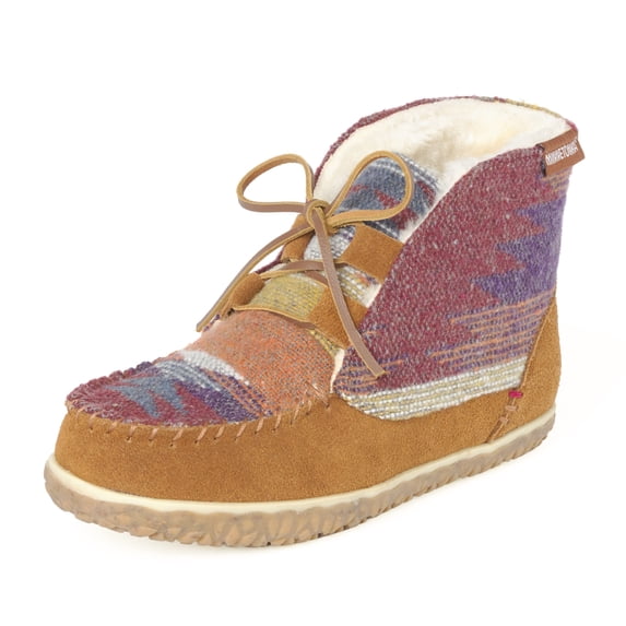 Minnetonka Women's Torrey Laceup Boots, Brown Multi, Size 6