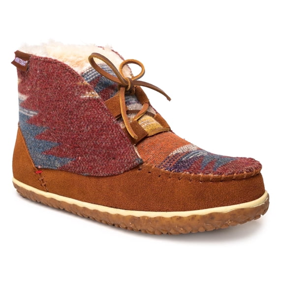 Minnetonka Women's Torrey Laceup Boots, Brown Multi, 8 W
