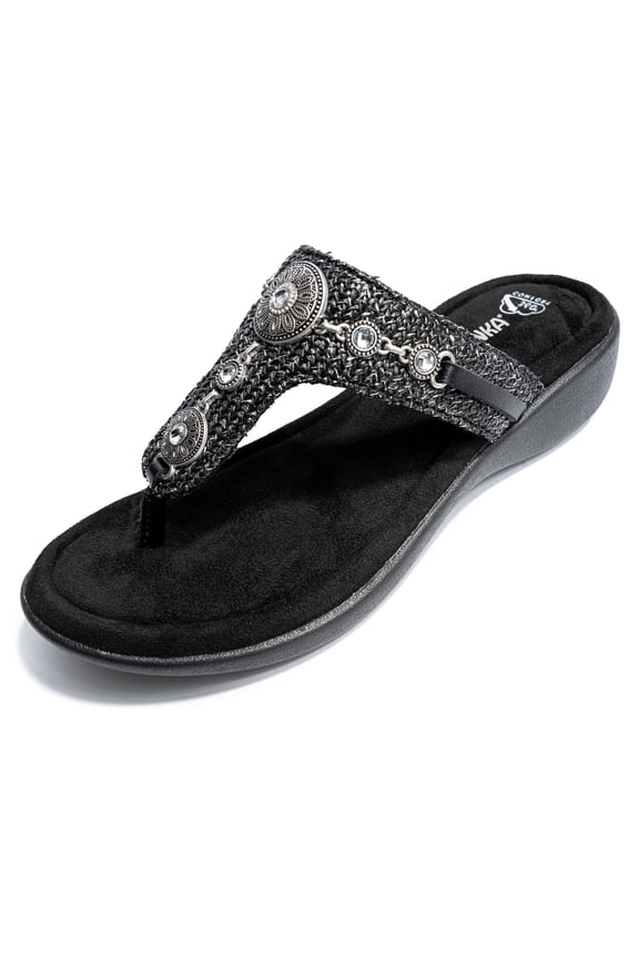 Women's Brecca, Black Metallic, Size 11