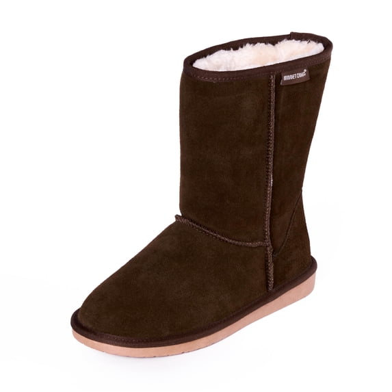 Minnetonka Women's Callahan Suede Mid-Calf Boot, Dark Chocolate, Size 10