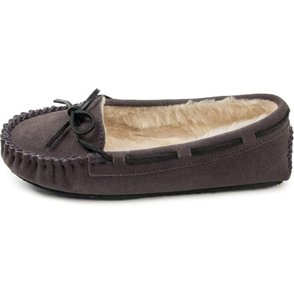 Minnetonka Women's Cally Slipper,Grey,9 M US