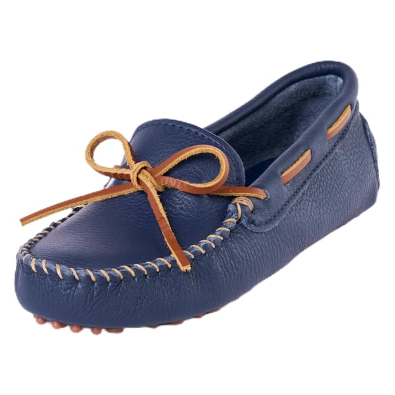 Minnetonka Women's Classic Driving Moccasin, Navy, 7.5 M US