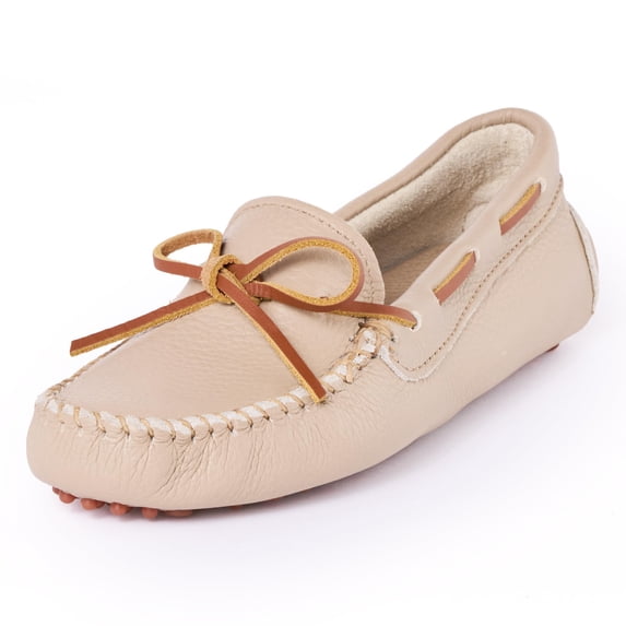 Minnetonka Women's Classic Driver, Taupe, Size 10