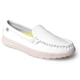 thumbnail image 1 of Minnetonka Women's Discover Deerskin, White, 7 M, 1 of 5