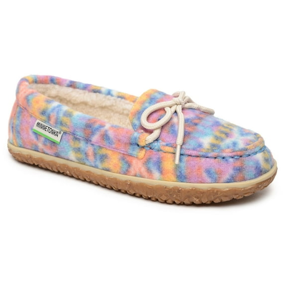 Minnetonka Women’s Eco Oak - Mesh Slip-On Shoes Crafted with 50% Recycled Berber Lining, 100% Repurposed Plastic Fabric and Laces, Removable Contoured Footbed, and MinnTREAD Rubber with 5% Rice Husk