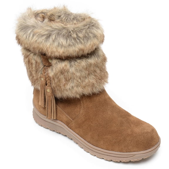 Minnetonka Women's Everett Snow Boot, Dusty Brown, Size 8 W