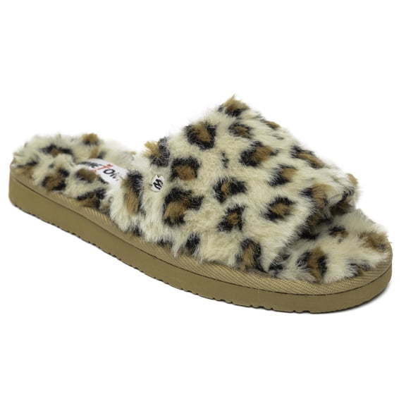 Minnetonka Women's Lolo, Cream Leopard Print, Size 9