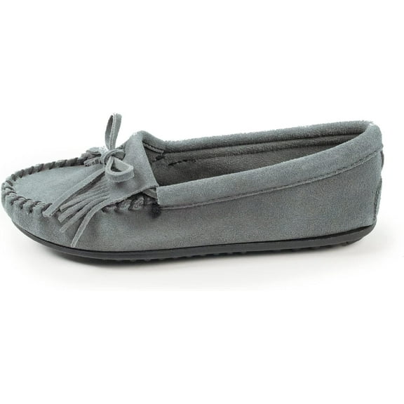 Minnetonka Women's Kilty Hardsole Moccasins Storm Blue 8 M