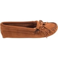 thumbnail image 1 of Minnetonka Women's Kilty Suede Soft Leather Sole Moccasin, Brown,6 M US, 1 of 4