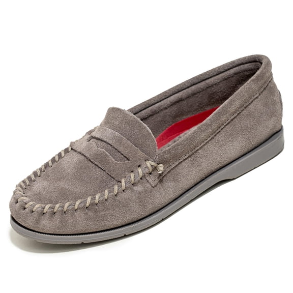 Minnetonka Women's Mellony Penny, Grey, Size 5