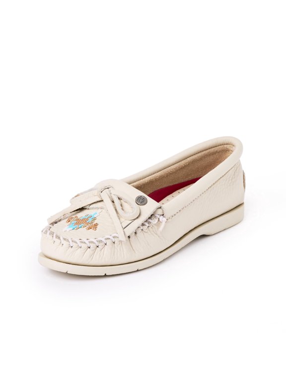 Women's Nizhoni Moc, Off White Cloud, Size 8