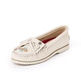 thumbnail image 1 of Minnetonka Women's Nizhoni Moc, Off White Cloud, Size 9.5, 1 of 6