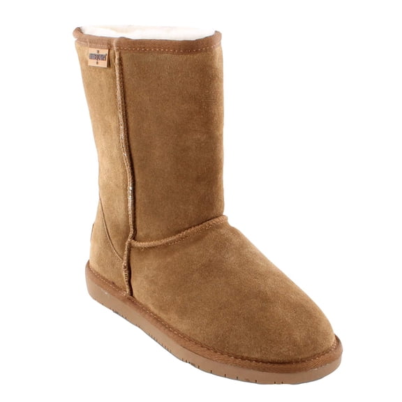 Minnetonka Olympia Women's Suede Leather Boot, Golden Tan, 8