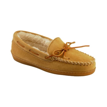 Minnetonka Women's Pile Lined Hardsole Trapper Moccasin