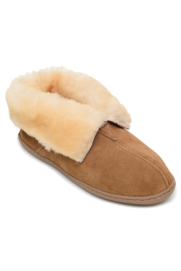 Women's Sheepskin Slipper Boot, Golden Tan, Size 10.0