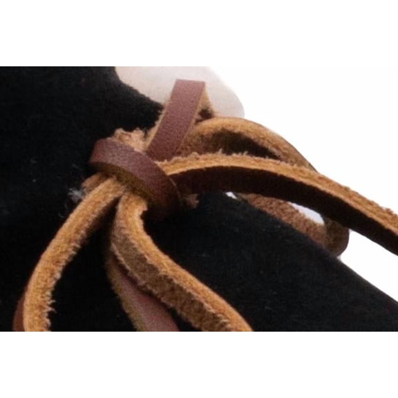 Minnetonka Women's Suede Alpine Sheepskin Moc Slipper