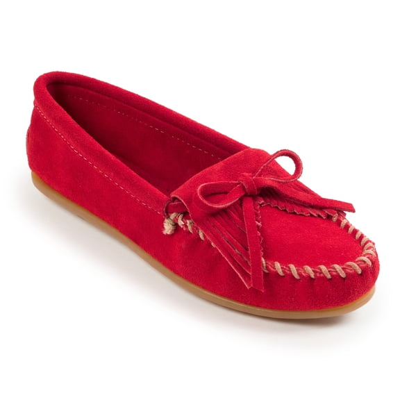 Minnetonka Women's Suede Kilty Moccasins
