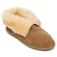 thumbnail image 1 of Minnetonka Women's Suede Sheepskin Ankle Boot Slipper, 1 of 3