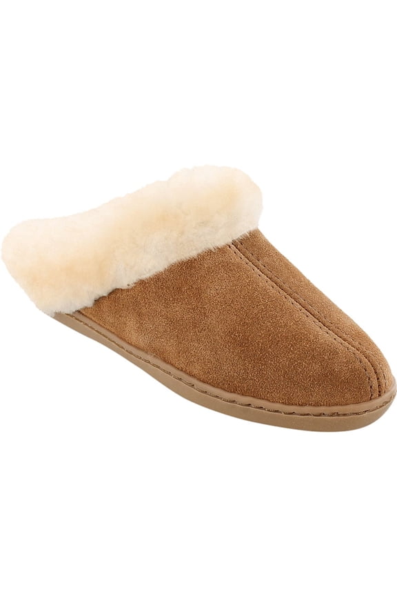 Women's Suede Sheepskin Mule Slipper