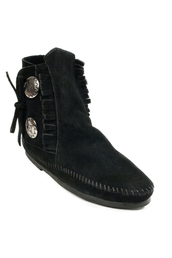 Women's Two Button Hardsole Boot, Black, 10 M US