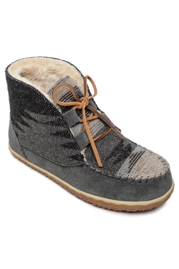 Women's Textile Torrey Laceup Bootie Slipper, Grey 11 US