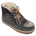 thumbnail image 1 of Minnetonka Women's Textile Torrey Laceup Bootie Slipper, 1 of 3