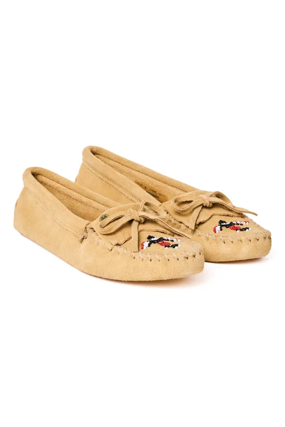 Women's Thunderbird Animikii Soft Leather Sole, Brown, Size 5.5