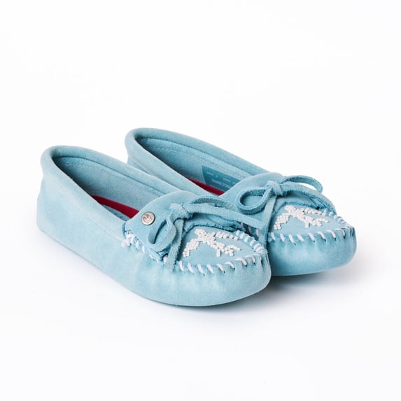 Minnetonka Women's Thunderbird Animikii Softsole, Aqua Mist, Size 6.5