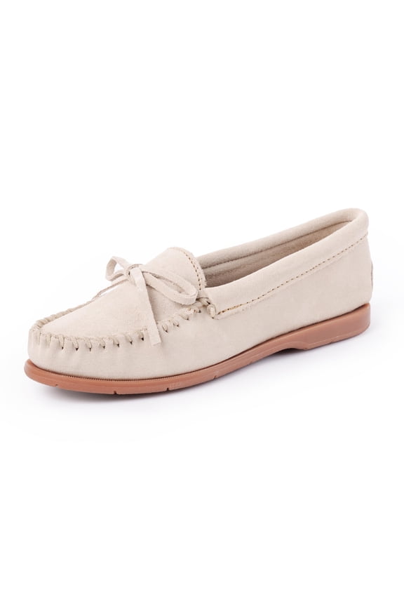 Women's Tie Slip On, Stone, Size 8W