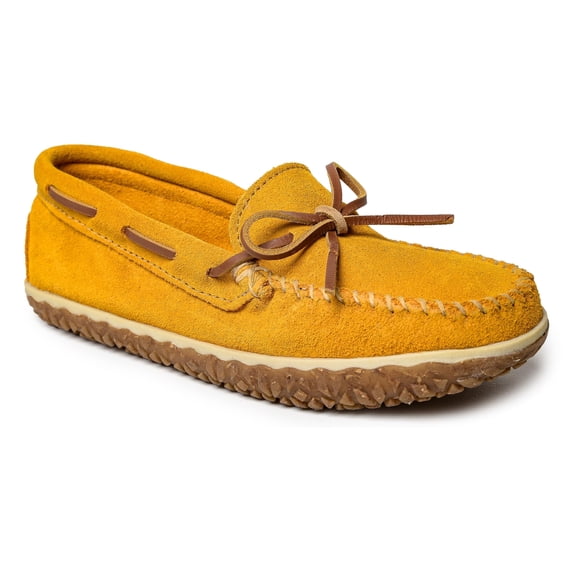 Minnetonka Women's Tie Tread, Saffron, Size 8.5