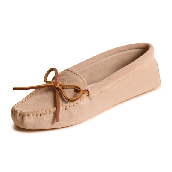 Minnetonka Women's Unlined Softsole, Stone, Size 5.5