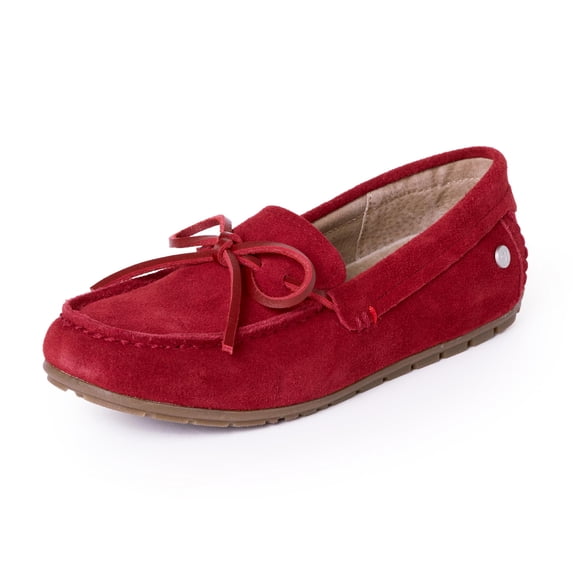 Minnetonka Women's Womens Loafer Moc, Red, Size 6.5w