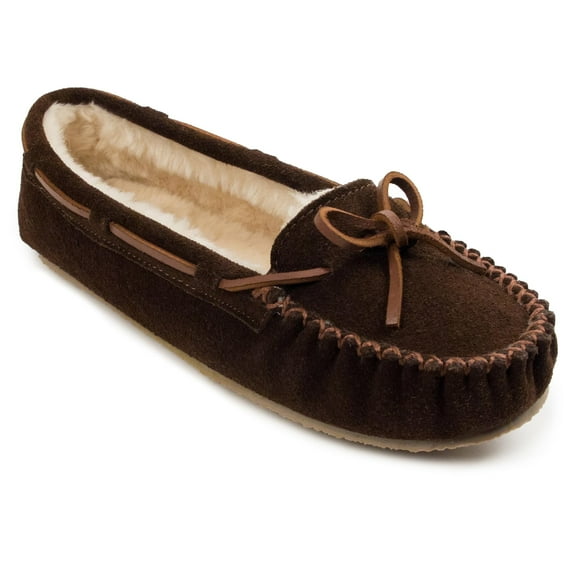 Minnetonka Women's Cally Slipper,Chocolate,8 M US