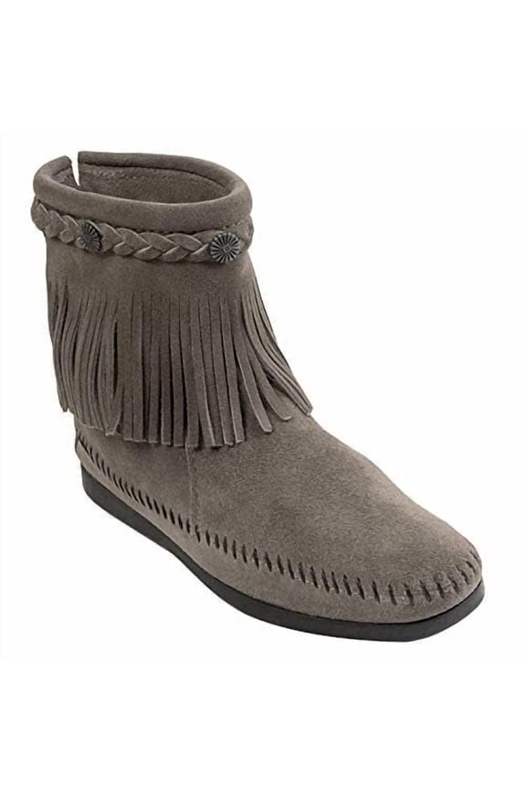 Women's Back-Zip Boot,GREY,6 M US