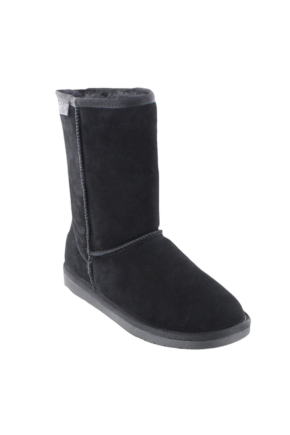 Olympia Women's Suede Leather Boot, Black, 7