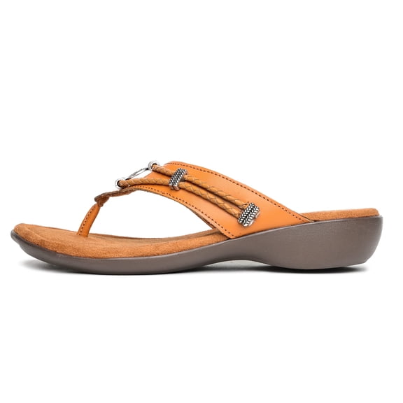Minnetonka Women's Silverthorne 360° Ornamented Sandals, Cognac, Size 10