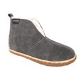 thumbnail image 1 of Minnetonka Women's Tucson Suede Pile-Lined Indoor and Outdoor Bootie Slippers, Charcoal, Size 9, 1 of 3