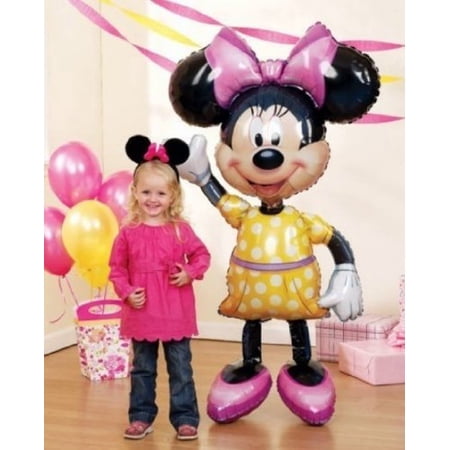 Minni-e Mouse Airwalker 48" Inch Jumbo Foil Mylar Birthday Balloon