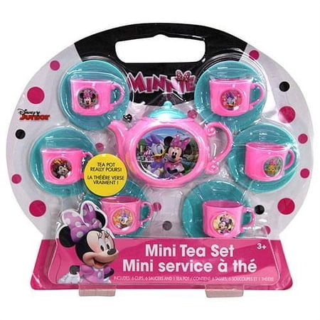 Minnie by Licensed Play Tea Sets & Dishes, Multicolor, 9.5" x 1.5" x 9.5", 13 Count