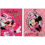 Minnie 2 Pocket Portfolio Folders, Assorted Design, 3/Pack