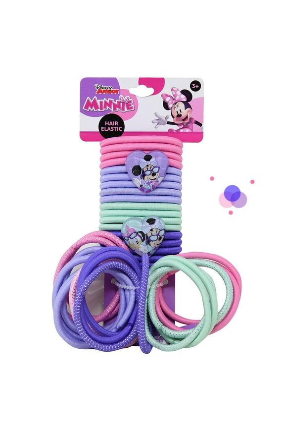 Minnie 36pk Hair Elastics on Card