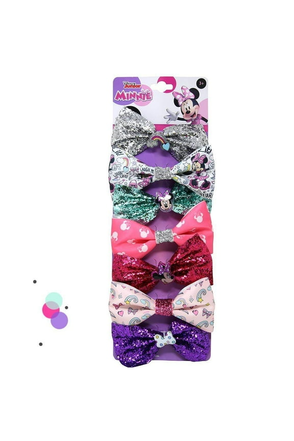 Minnie 7pk Hair Bows on Card