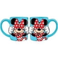 thumbnail image 1 of Minnie Big Bow Peekaboo 14oz Relief Mug, Blue, 1 of 1